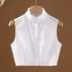 QUEENJOY秋冬新款假領(lǐng)子女百搭襯衫領(lǐng)裝飾衣服木耳領(lǐng)內搭西裝毛衣假領(lǐng) 白色 2XL碼（125-135斤）