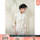 三彩【月白風清】2025夏季新款新中式盤扣立領連衣裙開叉旗袍裙女C