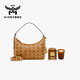 MCM【雙11限時(shí)加贈】官旗AREN小號HOBO斜挎包女包流浪包(附延長(cháng)帶) 干邑色 小號