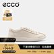 愛(ài)步（ECCO）休閑鞋女 2025時(shí)尚百搭簡(jiǎn)約輕盈牛皮德訓鞋板鞋 柔酷220263 石灰色22026301378 38