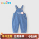 優(yōu)奇女童背帶褲春秋兒童秋裝女寶寶牛仔褲秋季外出服早秋穿搭可愛(ài)
