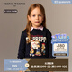 Teenie Weenie Kids小熊童裝25年新款秋冬男女寶寶加絨印花套頭衛衣 藏青色 100 cm