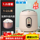 半球（PESKOE）電飯煲迷你一人食電飯鍋家用小型四人全自動(dòng)宿舍1-2人小煮飯鍋 （適用1人） 1.2L +蒸盤(pán)+雙噴內膽