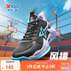 特步（XTEP）兒童童鞋風(fēng)獵籃球鞋實(shí)力街籃運動(dòng)鞋 黑/蘭紫色 38碼