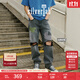 Levi's?SilverTab?25春夏新款男士美式高街破洞寬松直筒牛仔褲 灰色 32 (32)
