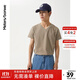 美特斯邦威t恤男女2025夏季新款純色百搭純棉短袖情侶裝男士打底衫 象灰 M 170 92A