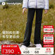 moodytiger女童微喇褲保暖高彈冬季款兒童運動(dòng)褲透氣加絨休閑長(cháng)褲| 小云朵S