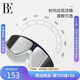 范德安（BALNEAIRE）高端大框近視泳鏡高清防霧防水游泳裝備防曬度假 藏藍白鍍膜平光