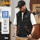 JEEP美國正品高端工裝馬甲男裝春秋戶(hù)外釣魚(yú)立領(lǐng)運動(dòng)坎肩無(wú)袖背心外套 黑色【專(zhuān)柜同款】 XL