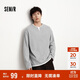森馬（Semir）長(cháng)袖T恤男拼色假兩件t恤華夫格肌理上衣25秋寬松百搭109725101106