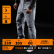 Monster Guardians運動褲男 3D裁剪挺闊修身薄款軟殼休閑百搭運動長褲 Light Grey 淺灰 L