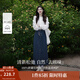 茵曼（INMAN） 時(shí)尚繡花立領(lǐng)襯衫秋長(cháng)袖襯衫 米白色-第二批 M （褲子 27碼）