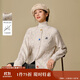 茵曼（INMAN）茵曼夢(mèng)幻彩點(diǎn)紗絞花開(kāi)衫毛衣2025冬女裝新款長(cháng)袖針織外套 米白色 M