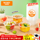 特美居（temeiju）一次性碗食品家用500型50只耐高溫冰粉涼糕碗透明湯碗露營(yíng)餐具