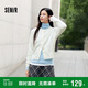 森馬（Semir）森柔|針織開衫女冬季短款絞花肌理圓領(lǐng)毛衫打底上衣101724106001