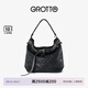 GROTTO個(gè)樂(lè)流浪包中號(hào)子母包托特松弛感通勤斜挎單肩包禮物 經(jīng)典黑 小號(hào)