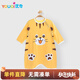優(yōu)奇嬰兒衣服薄款睡袍夏季寶寶睡衣長(cháng)款夏天純棉防踢被兒童家居服睡衣