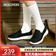 斯凱奇（Skechers）女鞋GOWALK輕便休閑運動(dòng)鞋戶(hù)外一腳蹬減震跑步鞋易清潔耐磨 黑色/白色/BKW 36