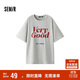 森馬（Semir）短袖T恤女中長(cháng)款寬松字母潮流個(gè)性2025夏季吸濕速干109325100040