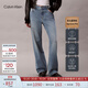 Calvin KleinJeans【復刻90系列】25春秋女士ck淺色復古直筒牛仔褲47B908G 寬松直筒版-牛仔藍-W99（Regular標準版） 27