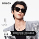 BOLON暴龍眼鏡王鶴棣同款黑超方框太陽鏡防曬遮陽墨鏡男女款BL3151 C10-亮黑色【偏光】