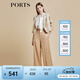 PORTS寶姿商場同款春夏新款女裝“Crop Top格紋短西裝”LD8J086PFD122 亞麻淺金混色 常規(guī) M (6)
