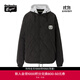 Onitsuka Tiger鬼塚虎夾克棉連帽休閑外套男女同款 黑色 XL
