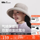 蕉下（beneunder）氣絨雙面帽秋冬防曬遮陽(yáng)帽子女太陽(yáng)帽保暖漁夫帽銀葉灰