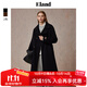 ELAND衣戀毛呢外套女簡(jiǎn)約風(fēng)柔軟大衣2025冬季新款 黑色(19)Black S 160