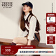 Teenie Weenie【趙露思同款】小熊女裝2025早秋新款菱形格針織背心 棕色 S