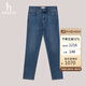 哈吉斯（HAZZYS）女裝修身小腳牛仔褲ATDSP0BCP03 藍(lán)色BL 160/72A40