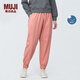 無(wú)印良品（MUJI）Walker 女式 防紫外線 易干緊密編織褲褲子女款硬核防曬 BI00AA4S 粉紅色 M (160/66A)