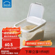 樂(lè )扣樂(lè )扣（LOCK&LOCK）米桶五谷雜糧箱大容量翻蓋米箱 HPL561WHT白色-10L