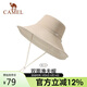 駱駝雙面防曬漁夫帽女防紫外線(xiàn)upf50+大帽檐遮陽(yáng)帽子575BAPY052