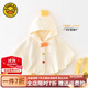 G.DUCKKIDS小黃鴨童裝兒童連帽披風(fēng)外套2025新款0-3歲寶寶卡通小雞外出斗篷 米色小雞斗篷 均碼 s碼（適合0-1歲）