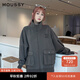 moussy【新復古回潮】 美式復古學院風寬松大口袋外套028HAZ80-2151 060棕色 均碼