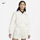 耐克女子超寬松短款運動(dòng)衫冬季加絨針織衛衣NIKE PHOENIX DQ5768 133帆白/黑 XS