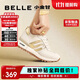 百麗周雨彤同款小金甘2025新復(fù)古女商場(chǎng)休閑鞋A8D1DCM5 米色/金色 37