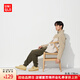優(yōu)衣庫男裝/男女同款HEATTECH仿羊羔絨運動(dòng)長(cháng)褲保暖抓絨加絨褲子469966 37 栗色 L /175/88A