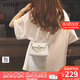 viney包包女包牛皮凱莉包品牌斜挎包輕奢生日禮物送女友老婆 【白色】高級感實(shí)用ck風(fēng)手提單肩包