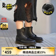 馬丁博士（Dr.Martens）1460男女款舒適百搭休閑加絨保暖8孔中幫馬丁靴 黑色 38