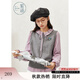 紫涵（ZIHAN）紫涵短款圓領(lǐng)毛衣馬夾背心女2025秋季新款文藝感后背開(kāi)叉疊穿馬甲 海鷗灰 S