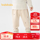 巴拉巴拉【榮信樂(lè )樂(lè )趣IP】巴拉巴拉寶寶長(cháng)褲女童冬季運動(dòng)褲可愛(ài)加絨保暖 淺駝50017 100