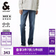 杰克·瓊斯（JACK&JONES） 男裝秋季潮流百搭個(gè)性刮痕直筒彈力舒適休閑牛仔褲225332088