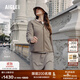 AIGLE【25年冬季新品】艾高全拉鏈厚實(shí)防風(fēng)抓絨衣女運動(dòng)休閑外套 柴灰色 BK103 建議拍大 38 165/88A
