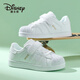 迪士尼（Disney）兒童春秋百搭貝殼頭小白鞋中大童透氣耐磨戶(hù)外運動(dòng)板鞋 白色  32 