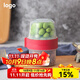 樂(lè )扣樂(lè )扣保鮮盒密封塑料雙層零食酸奶儲物罐透明冰箱冷凍收納盒分格輔食盒 單個(gè)150ml+150ml