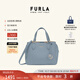 芙拉（FURLA）[同價(jià)11.11]MINERVA牛皮小號女士單肩手提斜挎包上班通勤托特包 天空藍