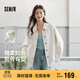 森馬（Semir）牛仔外套女中長(cháng)款落肩寬松夾克2025春秋棉質(zhì)通勤109125108014