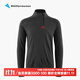 KLATTERMUSEN攀山鼠10055胡戈男款半拉鏈套頭帽衫-Huge Zip Sweater M's 962RavenBurnt Russet烏黑紅褐 M